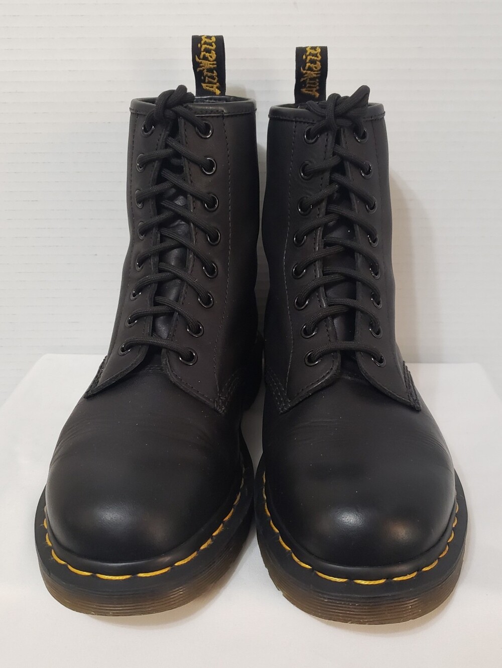 Dr. Martens The Original Lace Up Air Wair Black Combat Ankle Boot Womens Size 7 - Picture 15 of 15